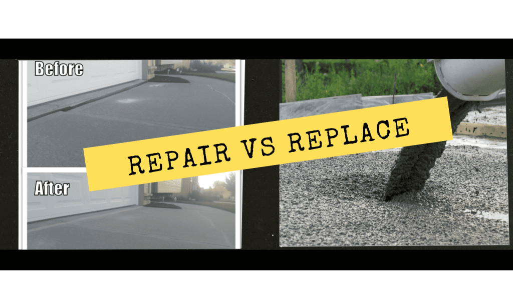 Determining When to Repair vs. Replace a Concrete Driveway
